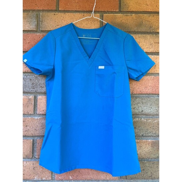 FIGS Catarina Scrub Top One-Pocket‎ Technical Collection Blue Sz XS - Picture 1 of 8